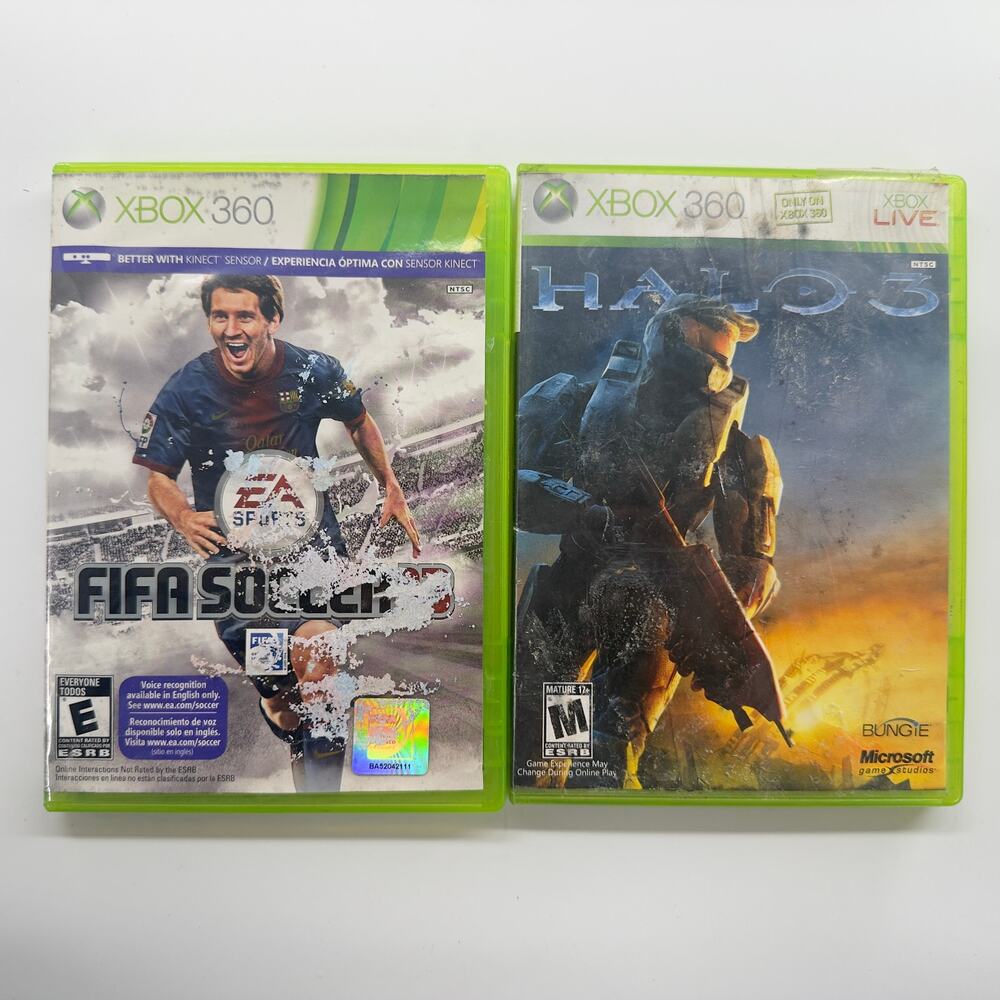 Xbox 360 Game Lot (2) – Halo 3 & FIFA Soccer 13 – Complete w/ Manuals